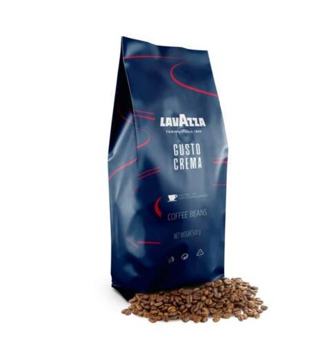 Gusto Crema, Roasted Coffee Beans Bag, 500G With Medium Dark Roast