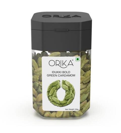 Idukki Bold Green Cardamom (Hari Elaichi) 50g | 100% Natural Sabut Elaichi | Intense Aroma for Tea, Biryani & Sweets | No Added Preservatives
