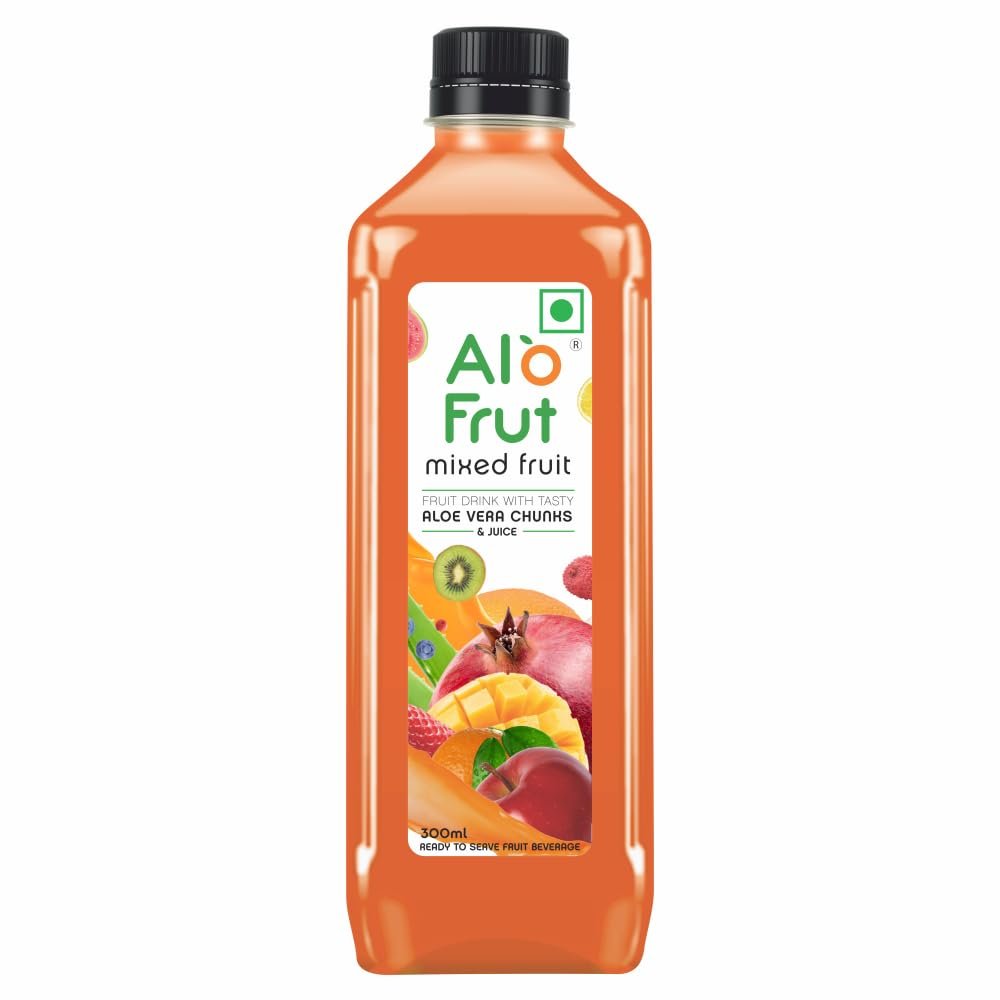 Fruits Drink with Tasty Aloevera Chunks & Juice 300 ml - Pack of 24 | Goodness of Fruits and Aloevera | Ready-to-Serve Fruit Juice | Fruit Juice Combo Pack - Image 4