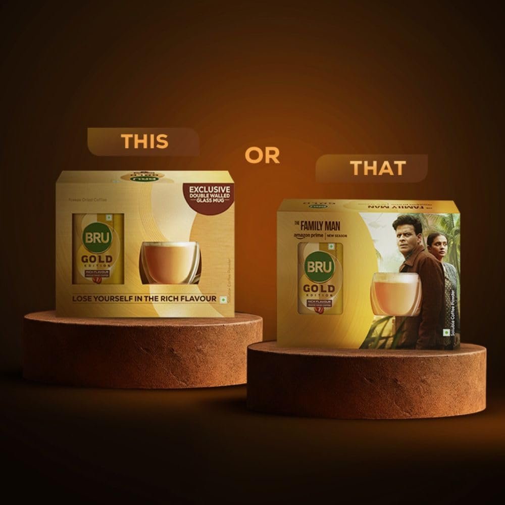 Gold Edition 100% Pure Coffee 100g (with Exclusive Double Walled Glass Mug) - Image 2