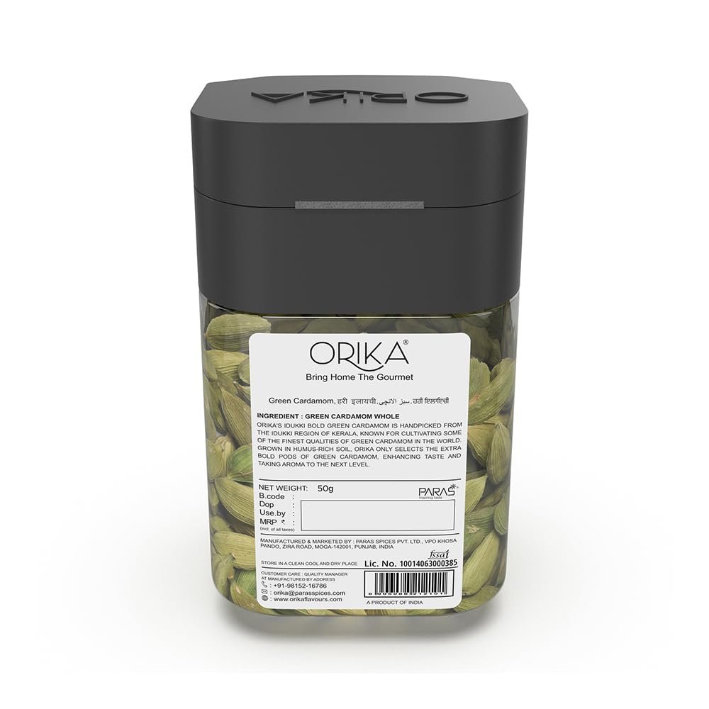 Idukki Bold Green Cardamom (Hari Elaichi) 50g | 100% Natural Sabut Elaichi | Intense Aroma for Tea, Biryani & Sweets | No Added Preservatives - Image 2