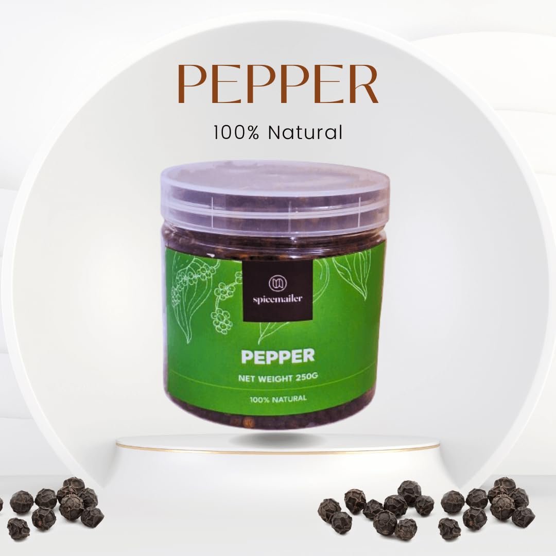 Premium Black Pepper – 250g | Pure & Natural Kali Mirch for Cooking, Seasoning, and Spicing Up Dishes | Bold Flavor and Aroma - Image 2