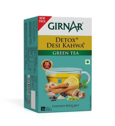 Food & Beverages Pvt. Ltd. Detox Green Tea - Desi Kahwa (36 Tea Bags) 90 gm