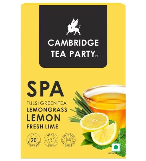 Spa 20 Tea Bags, Lemon Lime Lemongrass Tulsi Green Tea