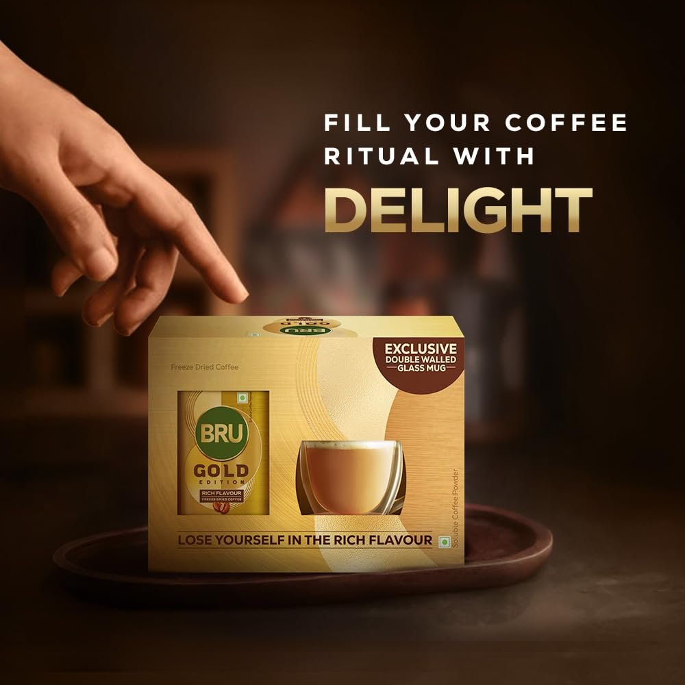 Gold Edition 100% Pure Coffee 100g (with Exclusive Double Walled Glass Mug) - Image 5