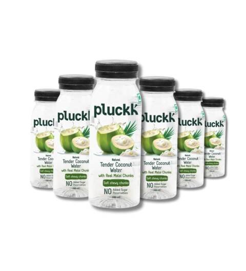 Tender Coconut Water with Real Malai Chunks - Pack of 6 (200mL Each) | Rich in Electrolytes, Vitamins & Minerals | No Added Sugar | No Concentrates | 100% Pure and Natural - 1200mL