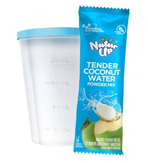 Tender Coconut Water Powder Mix, 100 Sachets(1200g) | Instant Nariyal Pani with No Added Sugar, Flavours or Preservatives | Electrolytes for Hydration & Energy | For Glowing Skin & Refreshment