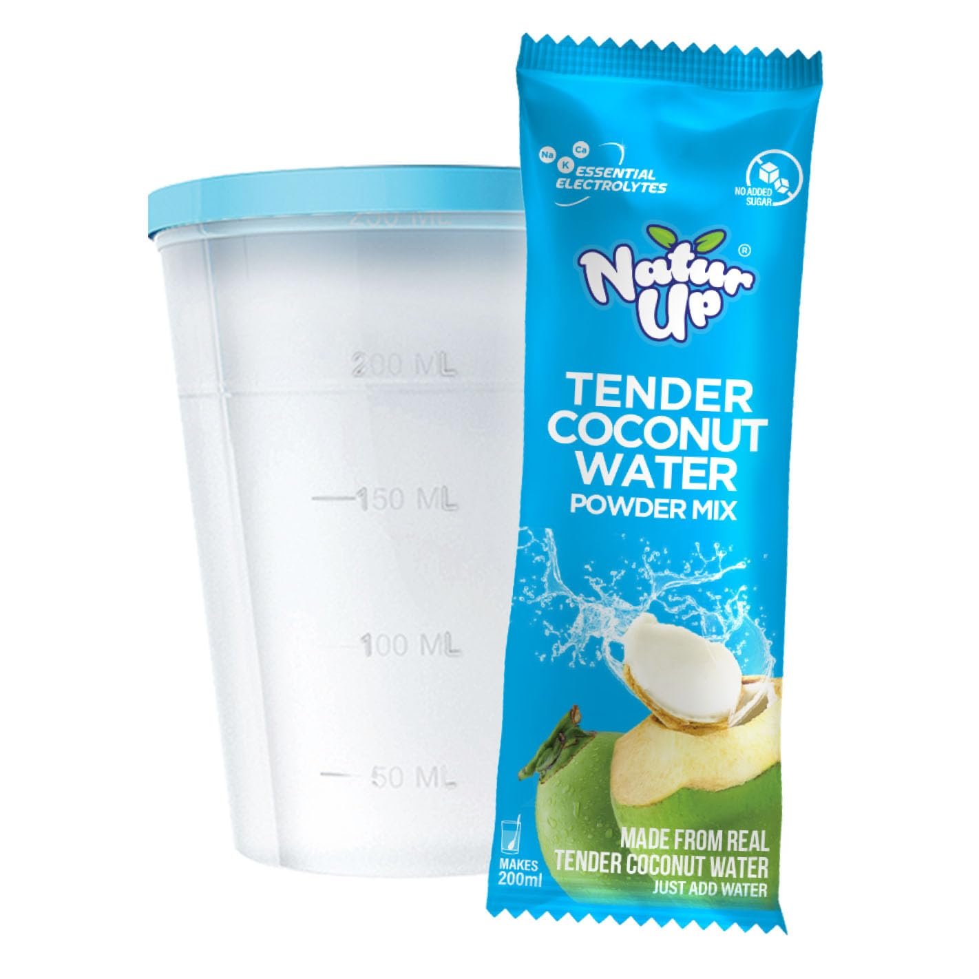 Tender Coconut Water Powder Mix, 100 Sachets(1200g) | Instant Nariyal Pani with No Added Sugar, Flavours or Preservatives | Electrolytes for Hydration & Energy | For Glowing Skin & Refreshment