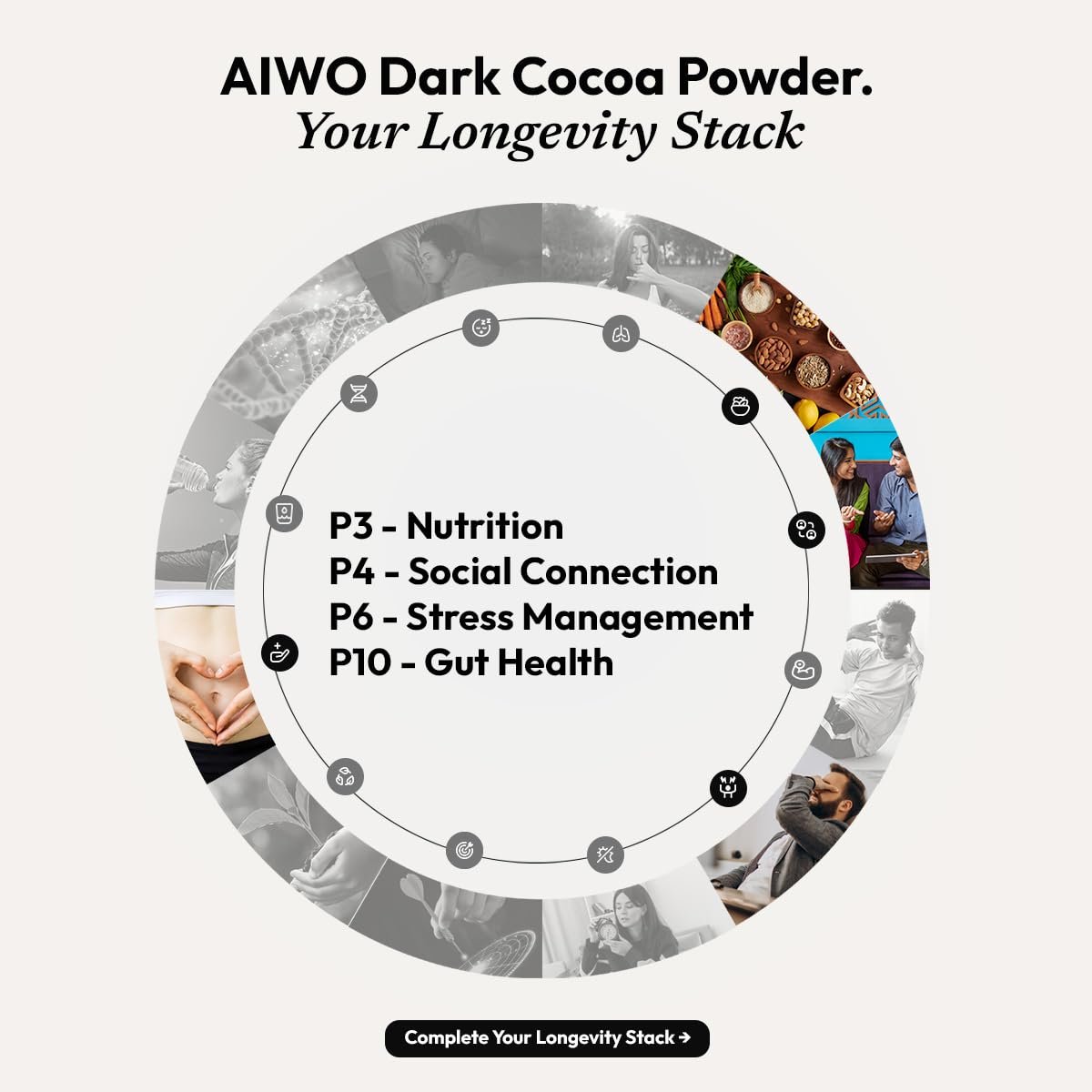 AIWO Dark Cocoa Powder Unsweetened – 250g | Pure & Raw Cocoa | Vegan, Gluten-Free | Rich in Antioxidants | For Hot Chocolate, Smoothies, Baking & Desserts - Image 7