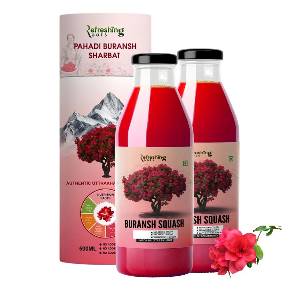Uttarakhand Buransh Squash(Sharbat), 1000ml (500 * 2)