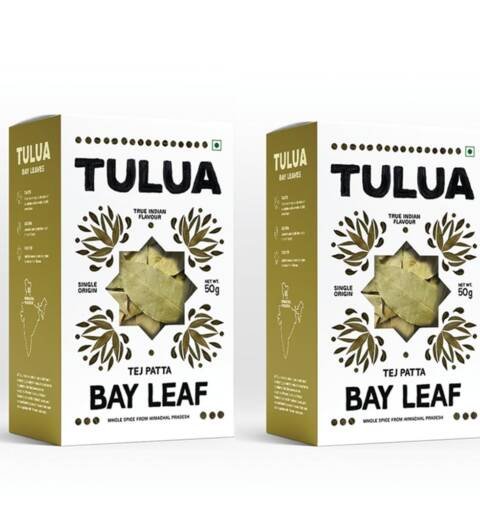 Bay Leaf (Tejpatta) - 50gm Each Pack of 2 | Tez patta | Organic Indian Whole Spices | Bay Leaf Dry Leaves | Handpicked and Carefully Packed | No Preservatives