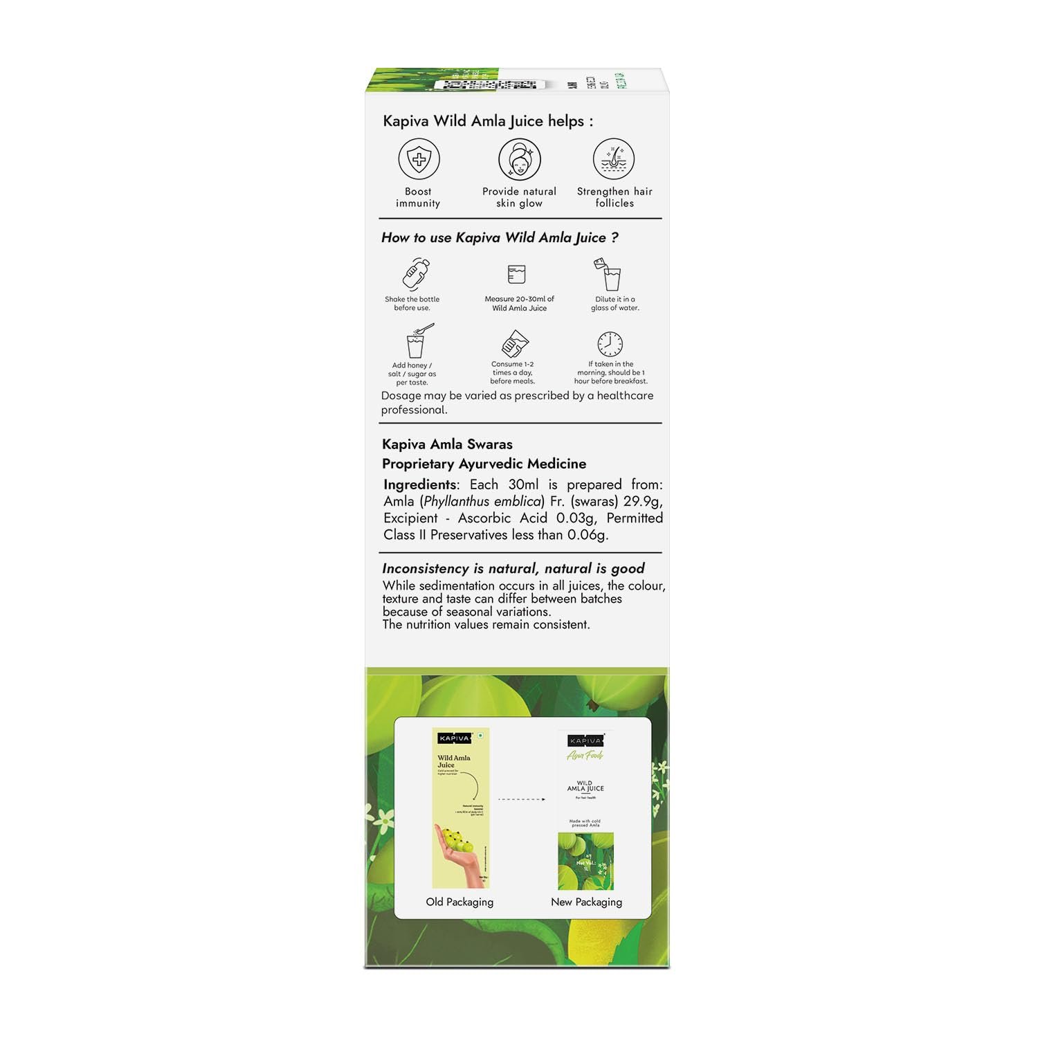 Wild Amla Juice (1L) | Suitable for Healthy Hair & Skin | Natural Source of Vitamin C | Organic & Natural Juice Made with Cold Pressed Amla from Pratapgarh | No Added Sugar - Image 8