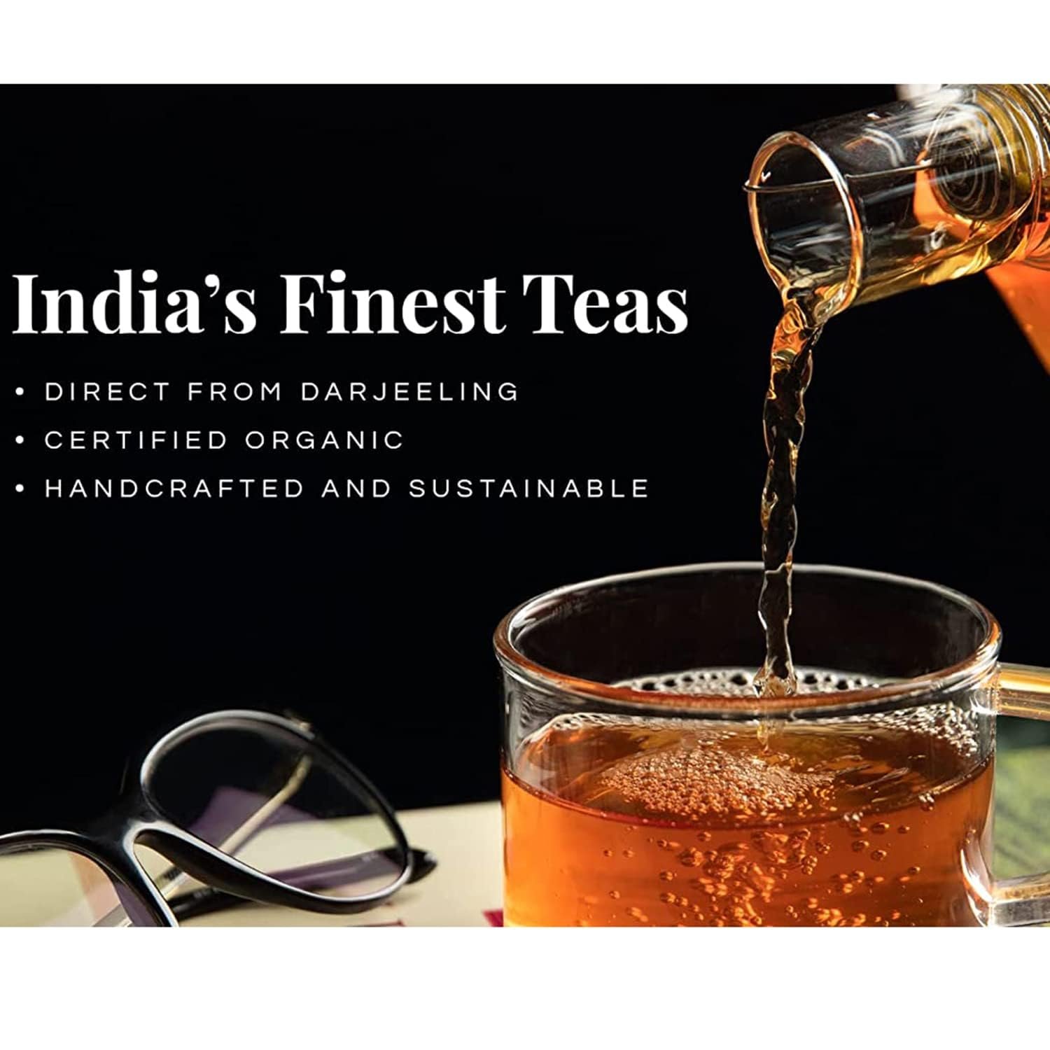 Jasmine Darjeeling Loose Tea | 100g (Pack of 1) | Selim Hill Estate | Floral Flavour with Real Jasmine Buds | Promotes Sleep & Relaxation | Organic Whole Leaf Blend | 40 Cups - Image 6
