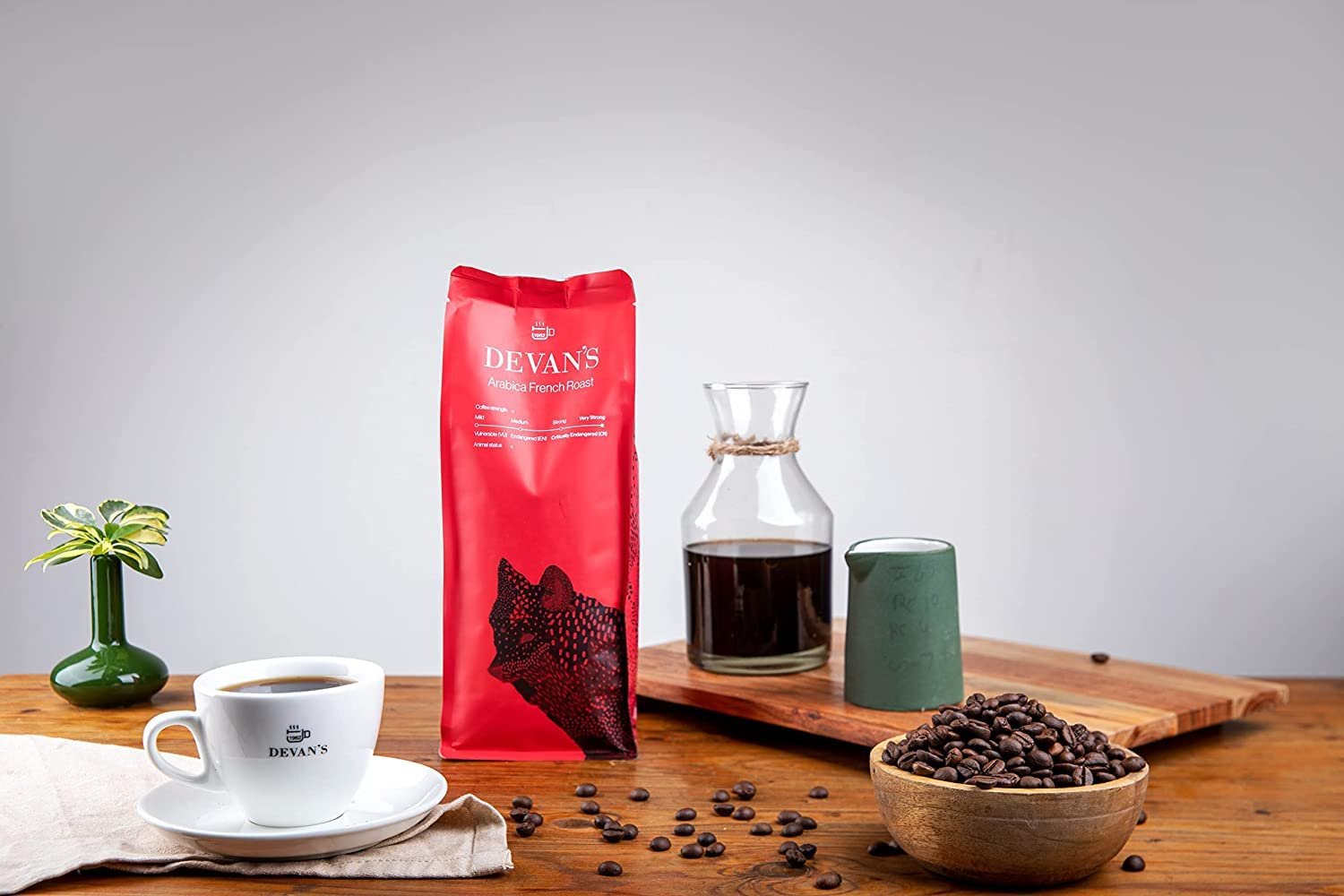 South Indian Arabica French Roast Filter Coffee Powder : Coffee : 100%, (Strong Roast) 500 Gms (Powder) Regular Coffee For Morning, After Noon And Night - Bag - Image 2