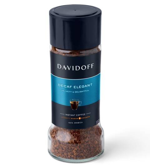 Decaf Elegant Instant Coffee - 6/12 Intensity - 100% Arabica - 100G, Granule.