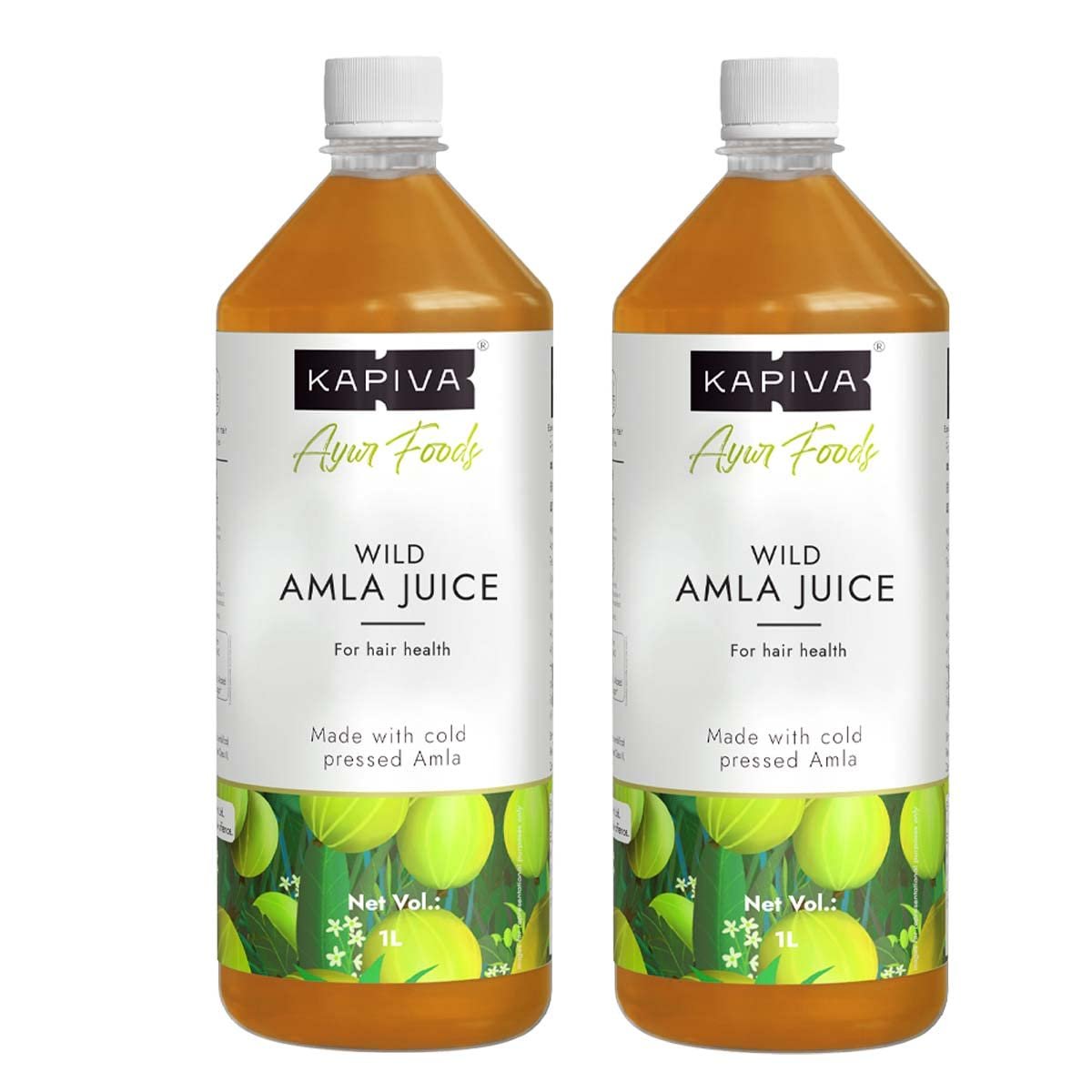 Wild Amla Juice (2L) | Suitable for healthy Hair & Skin | Detox juice for weight loss | Natural Source of Vitamin C | Organic & Natural Made With Cold Pressed Amla from Pratapgarh | No Added Sugar | Super Saver Pack of 2