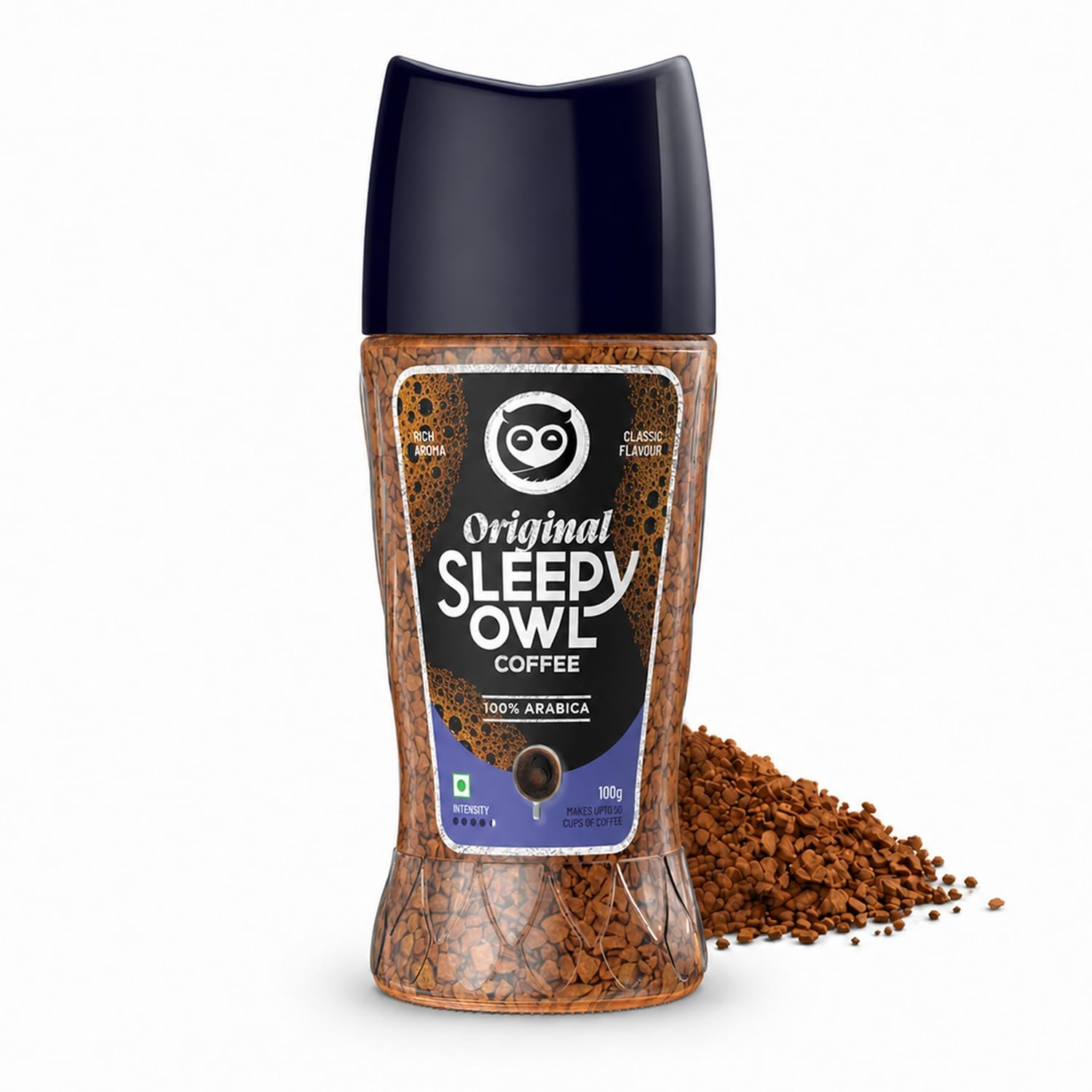 Original 100% Arabica Instant Coffee | Freeze Dried Coffee Powder - 100g | Make Café Style Hot or Cold Coffee, black Coffee, Cappuccino, Latte at Home