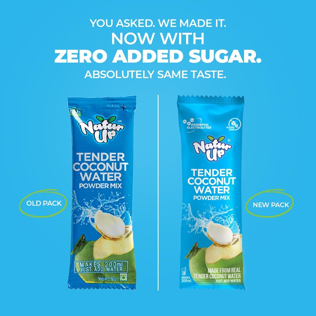 Tender Coconut Water Powder Mix, 100 Sachets(1200g) | Instant Nariyal Pani with No Added Sugar, Flavours or Preservatives | Electrolytes for Hydration & Energy | For Glowing Skin & Refreshment - Image 3