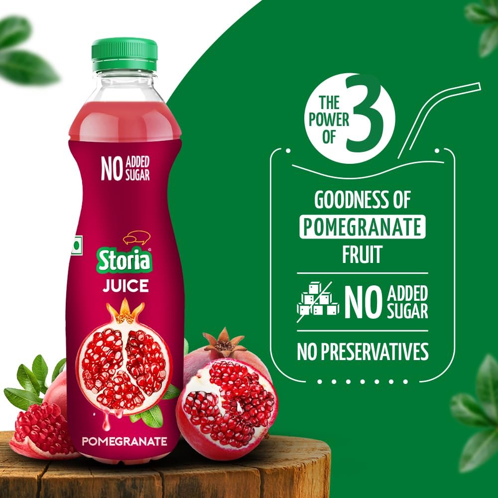 Fruit Juice- Pomegranate- No Added Sugar & No Preservatives- 750 ml PET Bottle - Image 5