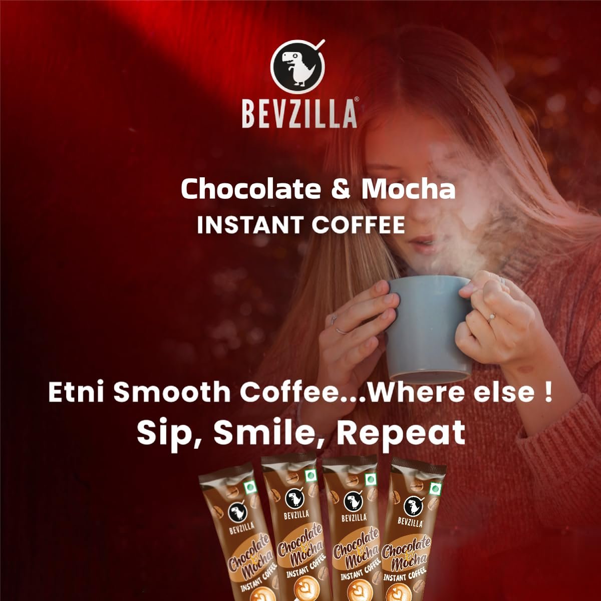 48 Chocolate & Mocha Instant Coffee Powder Sachets | Arabica Beans with Chocolaty Twist | Perfect for Espresso, Latte & Cappuccino | Enjoy Hot & Cold Brews - Image 4