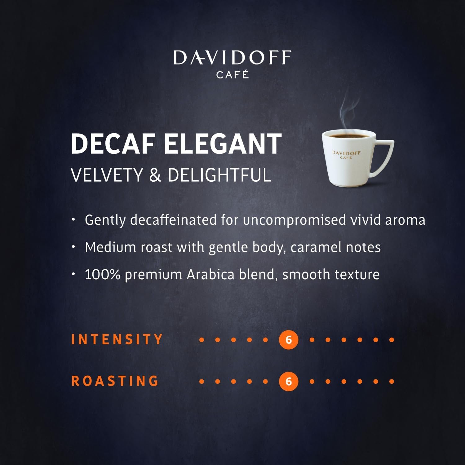 Decaf Elegant Instant Coffee - 6/12 Intensity - 100% Arabica - 100G, Granule. - Image 6