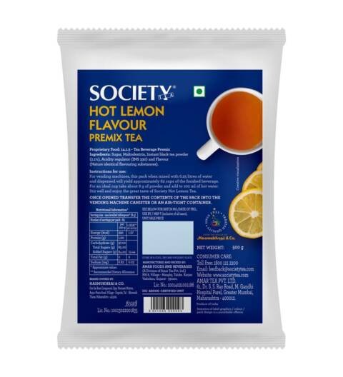 Hot Lemon Premix Tea | Instant Lemon Tea | 500g Pouch