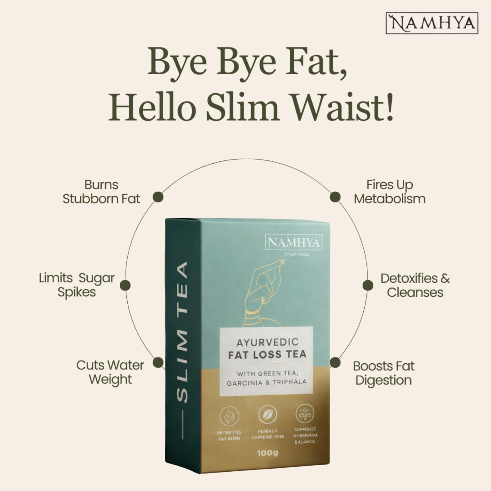 Fat Loss Tea | Reduces Belly Fat & Bloating, detox | 100gm Loose Tea - Image 4