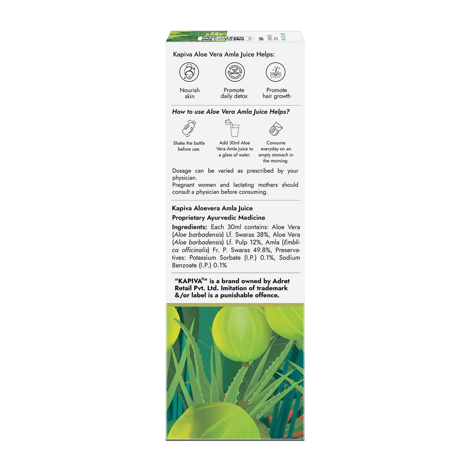 Wild Amla Juice (2L) | Suitable for healthy Hair & Skin | Detox juice for weight loss | Natural Source of Vitamin C | Organic & Natural Made With Cold Pressed Amla from Pratapgarh | No Added Sugar | Super Saver Pack of 2 - Image 4