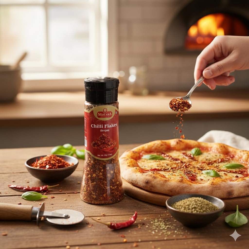 Italian Pizza Chilli Flakes and Oregano Seasonings/Fresh and Natural Herbs and Seasonings/Hygienically Packed- Pack of 2, (50 gms × 2 = 100 gms) - Image 2