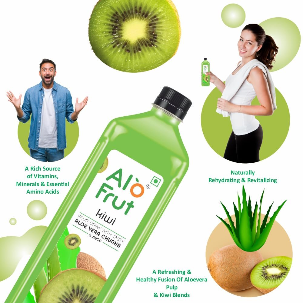 Kiwi, Litchi & Guava Fruit Drink with Aloe Vera Chunks – 150ml (Pack of 30) | Refreshing Juice with Fruits & Aloevera Goodness | Ready-to-Serve Fruit Juice - Image 6