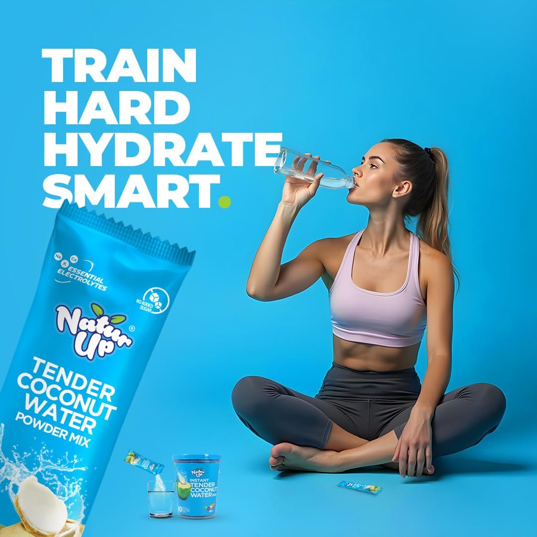 Tender Coconut Water Powder Mix, 100 Sachets(1200g) | Instant Nariyal Pani with No Added Sugar, Flavours or Preservatives | Electrolytes for Hydration & Energy | For Glowing Skin & Refreshment - Image 7