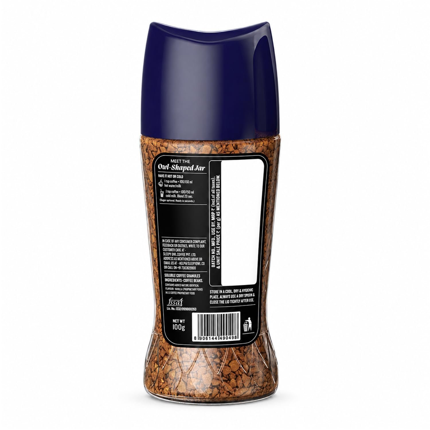 French Vanilla Premium Instant Coffee | 100% Arabica | Microground Technology | Ready in Seconds | Makes 50 Cups | 100g - Image 2