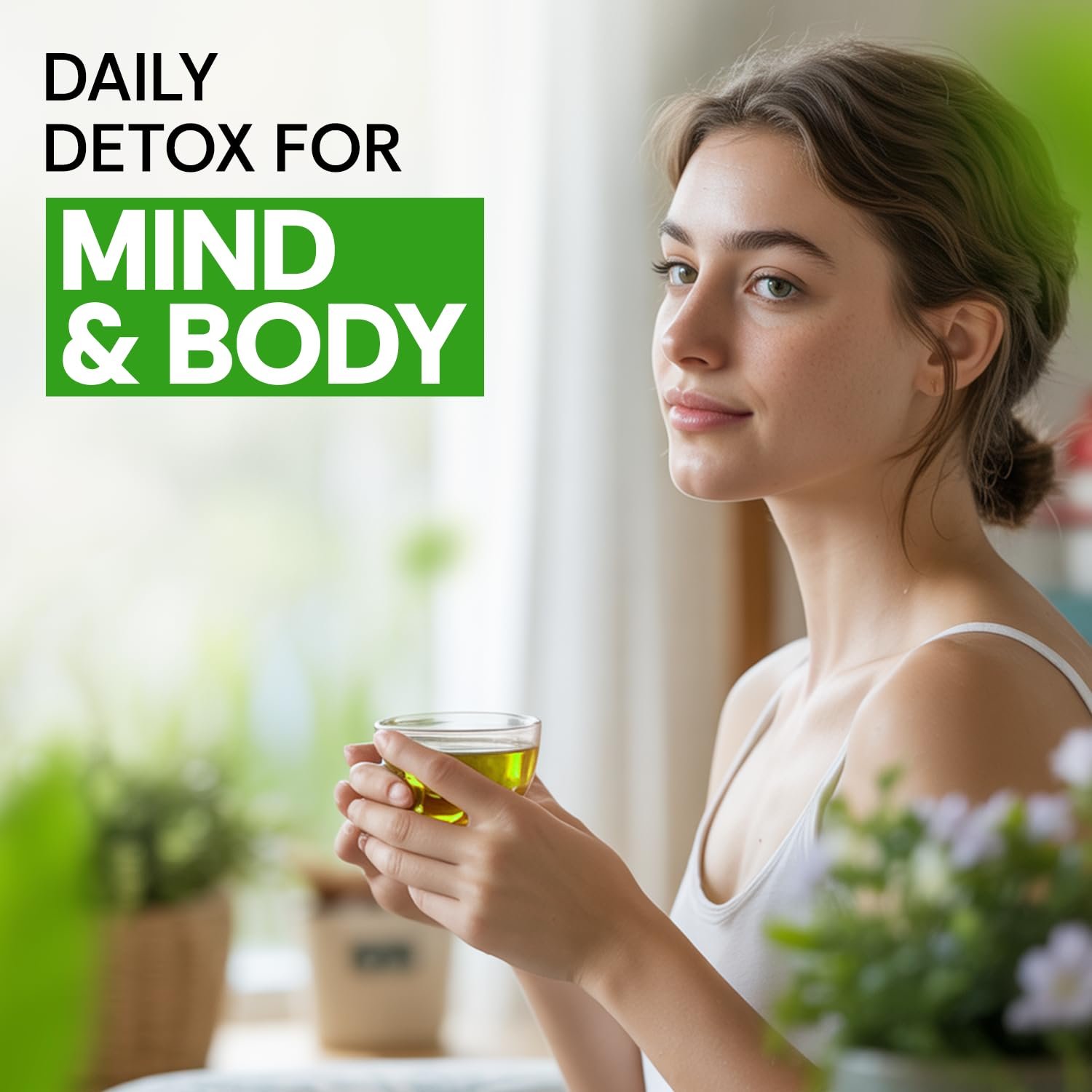 Pure Green Tea – 100 Teabags Foil Pack I Premium Green Tea | Detox & Antioxidant Support - Image 3
