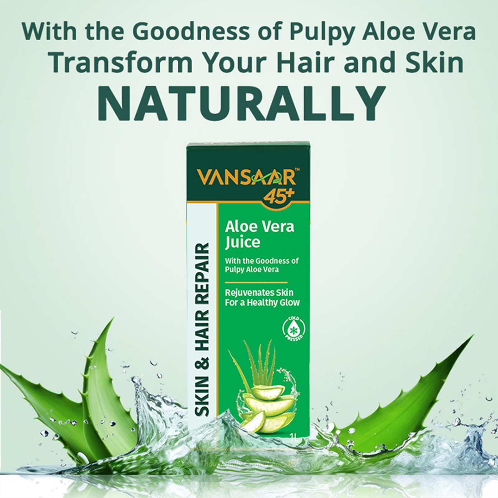 Aloe Vera Juice - 1L | For Glowing Skin & Healthy Hair | 100% Natural, Cold Pressed with Pulp - Image 5