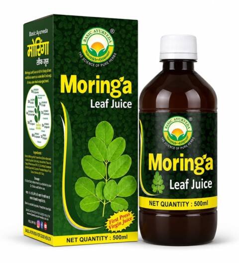 Moringa Leaf Juice 500ml | Sahjan (Sounjana) Herbal Health Drink | Natural Plant-Based Dietary Supplement | Immunity Booster