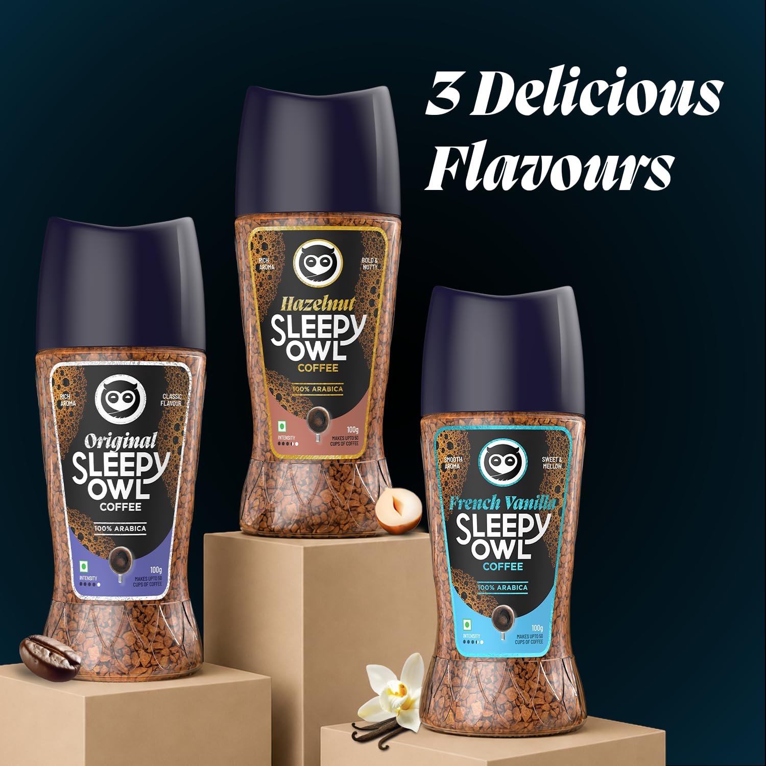 French Vanilla Premium Instant Coffee | 100% Arabica | Microground Technology | Ready in Seconds | Makes 50 Cups | 100g - Image 9