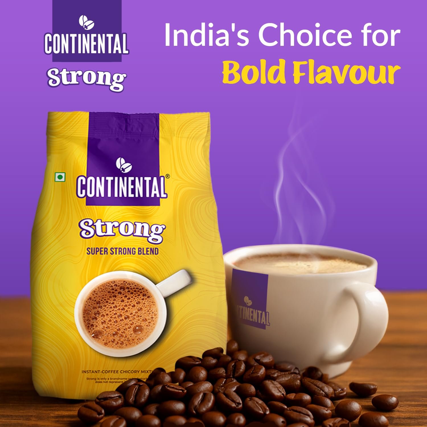 Continental Strong Instant Coffee Powder | 1 Kg Bag | Instant Coffee with Bold Flavor | Rich Aroma | Perfect for Espresso, Cappuccino, and Black Coffee Lovers | Makes Up To 1000 Cups - Image 5