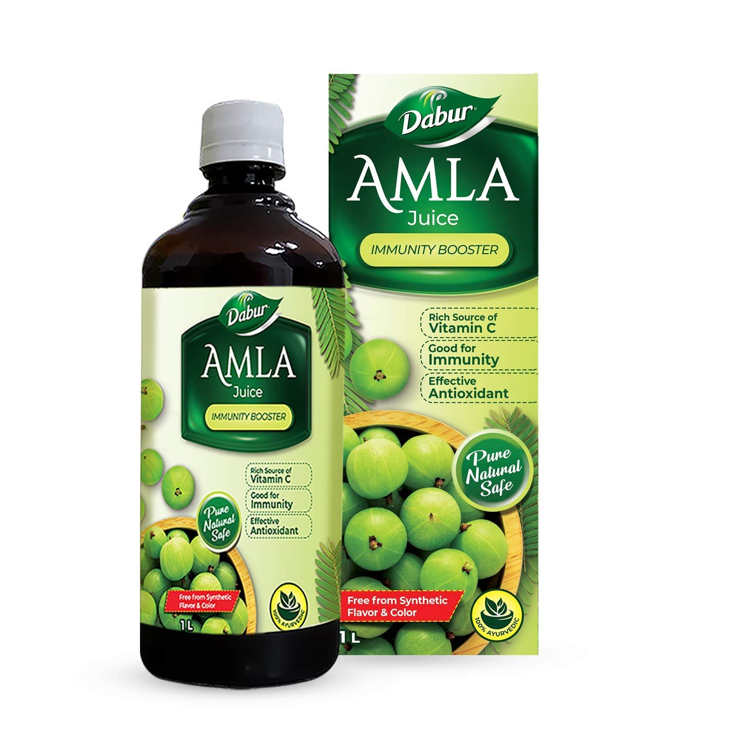 Amla Juice: Rich Source of Vitamin C and Antioxidants for Immunity boosting |Pure, Natural and 100% Ayurvedic Juice -1L