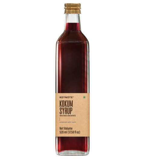 KEYNOTE Kokum Syrup | Kokam | Enhanced With Cumin | Natural | Glass Bottle 520 Ml - Liquid