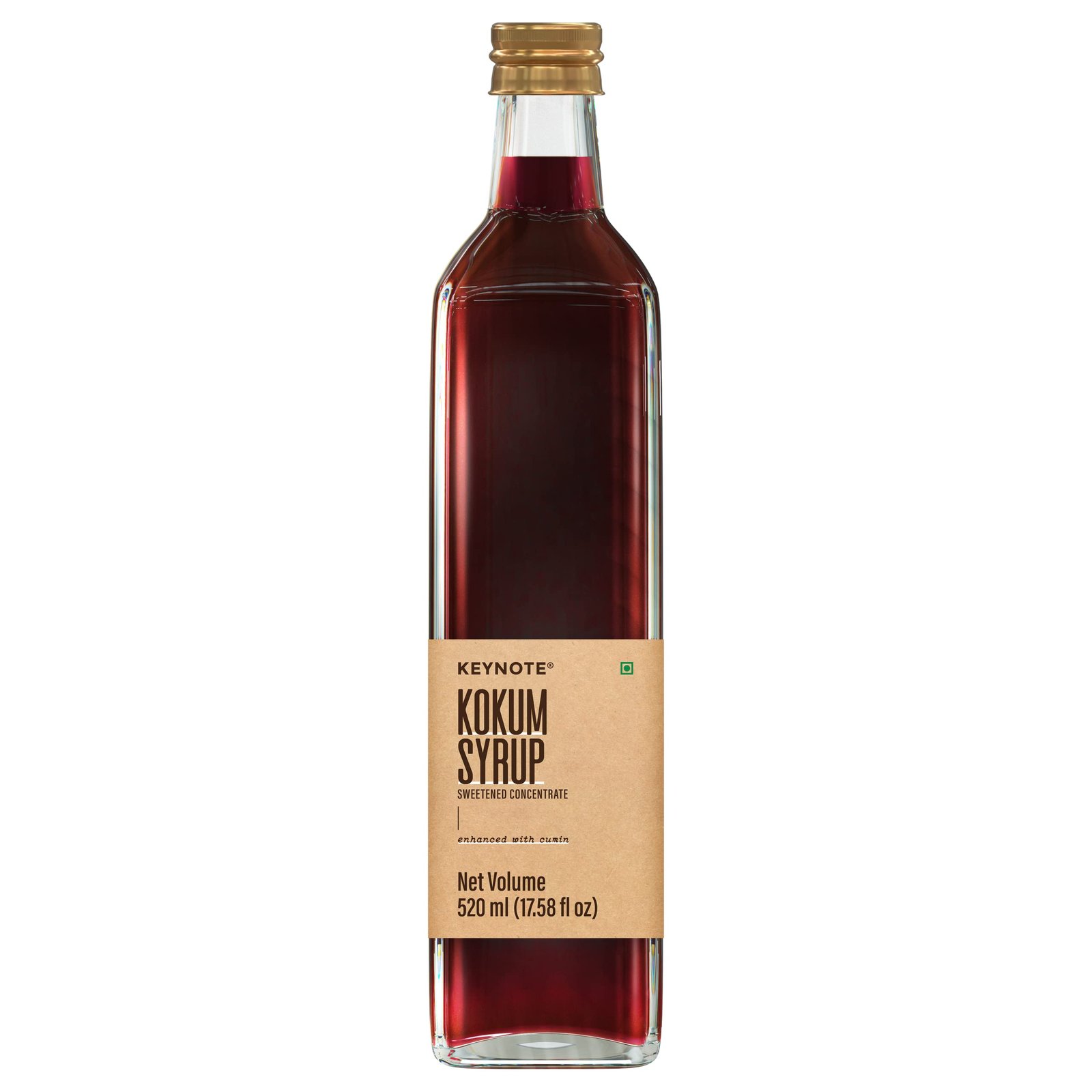 Kokum Syrup | Kokam | Enhanced With Cumin | Natural | Glass Bottle 520 Ml - Liquid