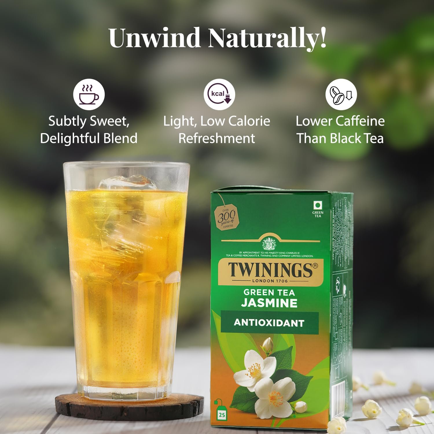Green Tea Jasmine, 25 Tea Bags| Pack of 1| Perfectly Balanced & Refreshing Taste| Light, Flowery Aroma| Low Calorie| Handpicked Green Tea Leaves| Enjoy a Hot Cup of Tea - Image 6