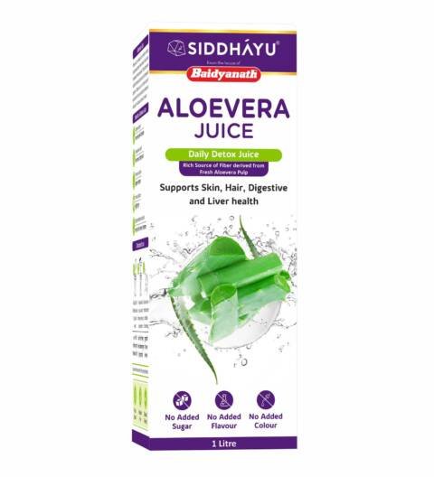Aloe Vera juice with Pulp, All Natural tonic for Immunity, Better digestion and Glowing Skin, 1000 ml