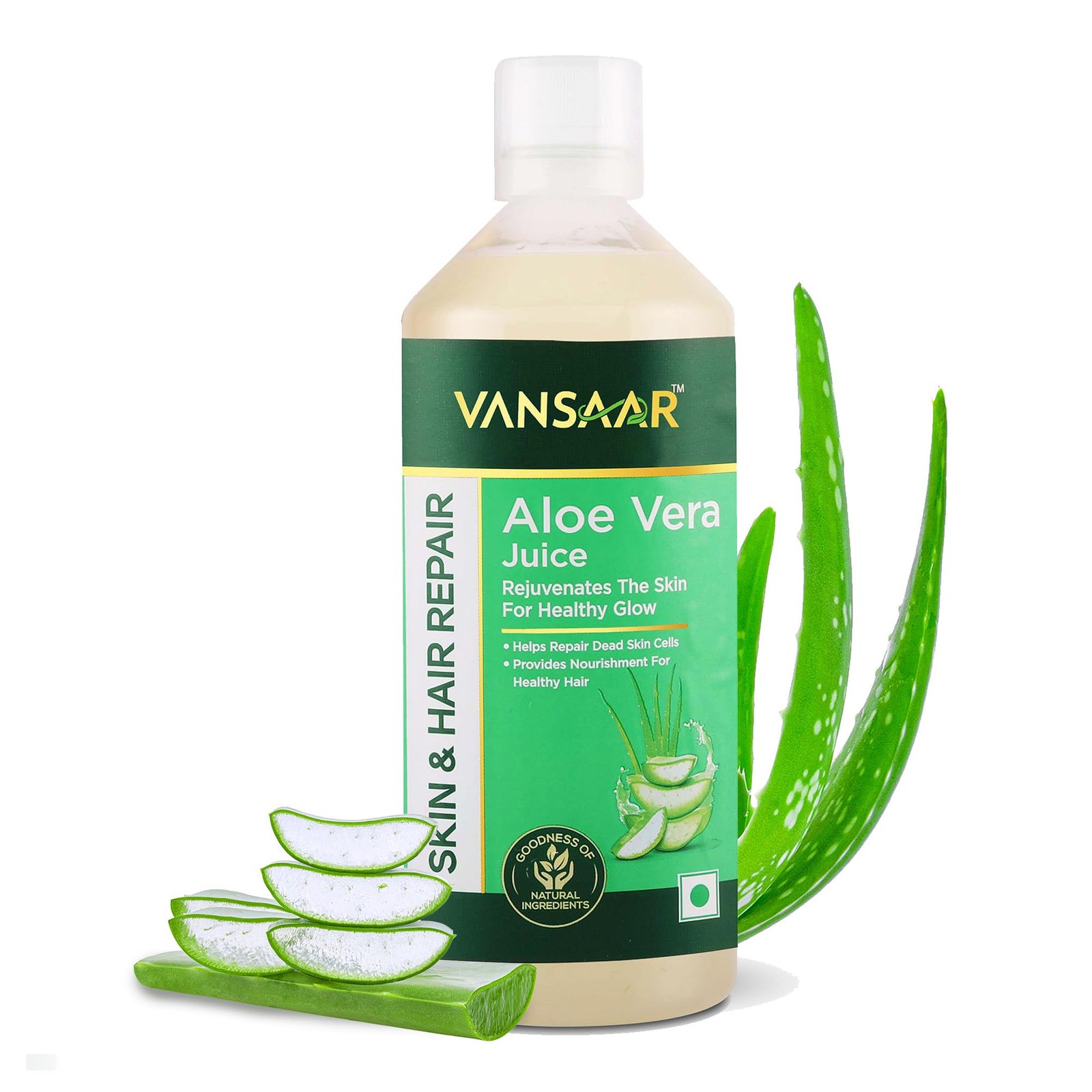 Aloe Vera Juice - 1L | For Glowing Skin & Healthy Hair | 100% Natural, Cold Pressed with Pulp - Image 4