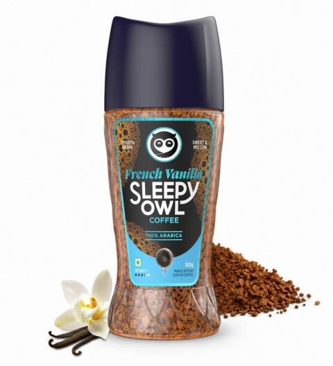French Vanilla Premium Instant Coffee | 100% Arabica | Microground Technology | Ready in Seconds | Makes 50 Cups | 100g