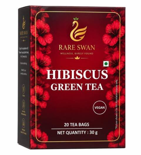 Hibiscus Green Tea 30g | Hibiscus Flower & Green Tea Blend | Floral & Refreshing Infusion | Vegan | No Added Preservatives