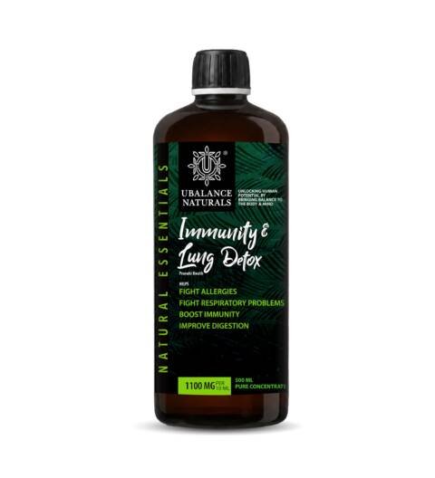 Immunity & Lung Detox | 5 Ayurvedic Herbs liquid | 500ml