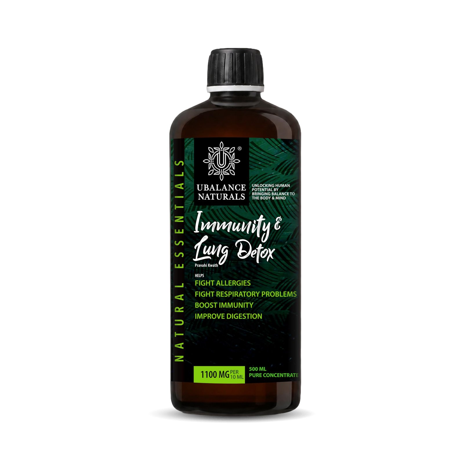 Immunity & Lung Detox | 5 Ayurvedic Herbs liquid | 500ml
