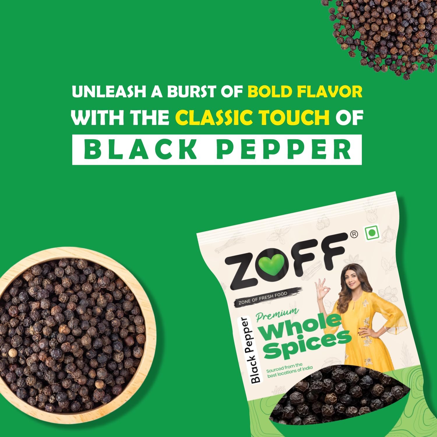 black pepper whole 100gm– Premium Handpicked kali mirch whole with Bold Flavor & Fresh Aroma – Perfect for Cooking, Seasoning & Gourmet Dishes - Image 4