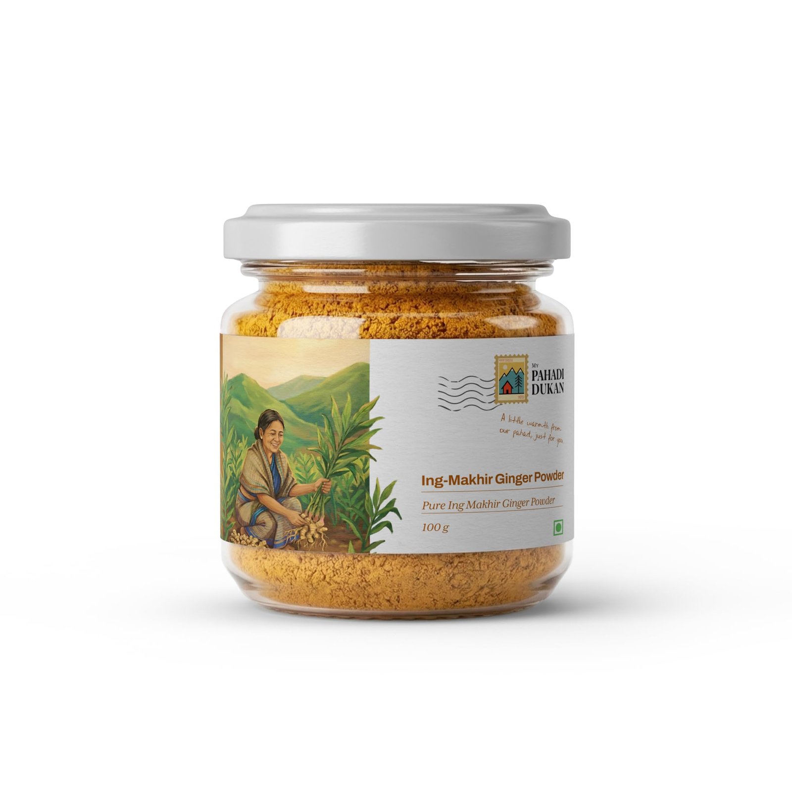 My Pahadi Dukan Ing Makhir Ginger Powder 100g, Rare Meghalaya Heirloom Ginger/ Adrak, Naturally High Gingerol Variety, Chemical-Free Indigenous Farm Produce, Rich Aroma for Tea, Kadha, Cooking & Daily Wellness - Image 6