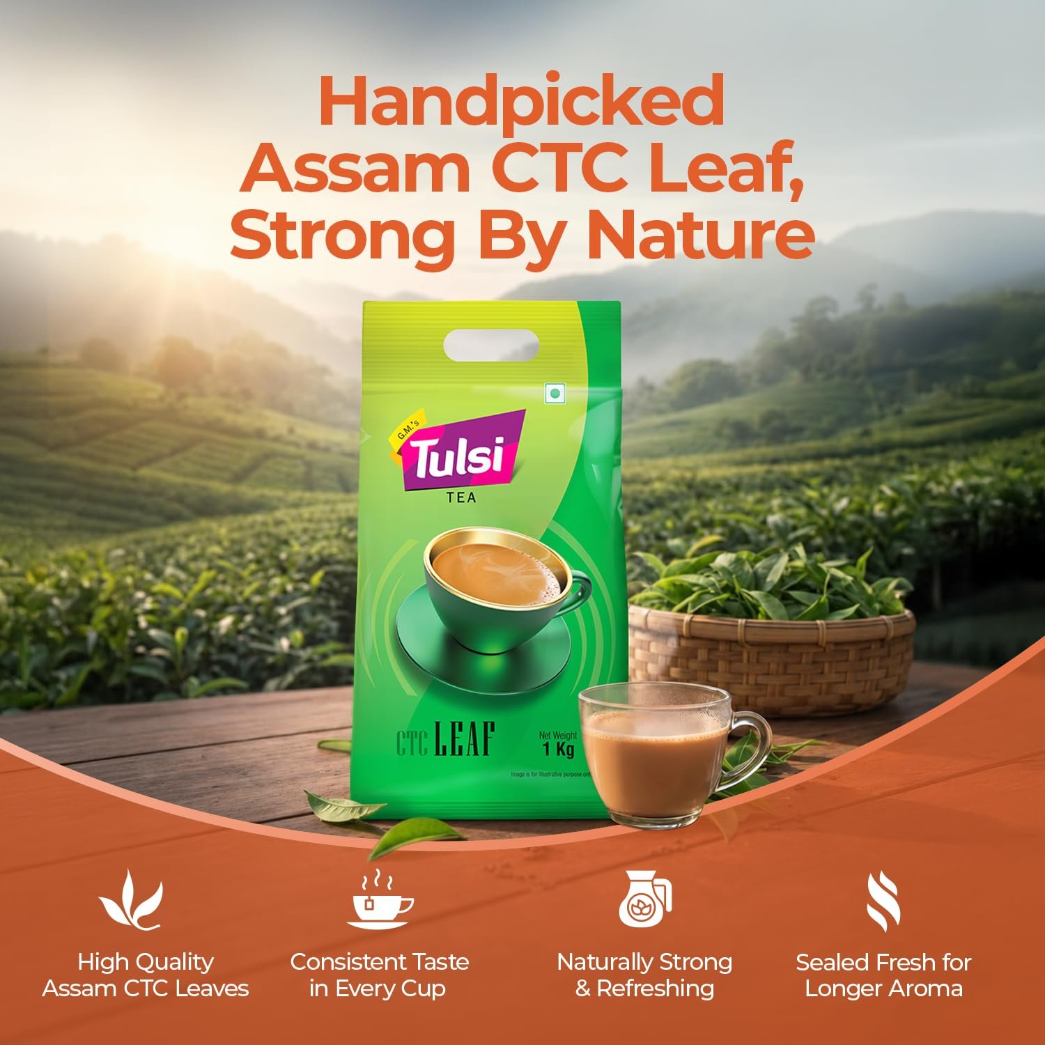 CTC Leaf 1kg|Authentic Assam Tea|Premium Chai Patti - Image 3
